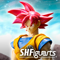 特設サイト [ドラゴンボール]「スーパーサイヤ人ゴッド孫悟空」がS.H.Figuartsに登場！5/19より魂ウェブ商店にて受注開始！