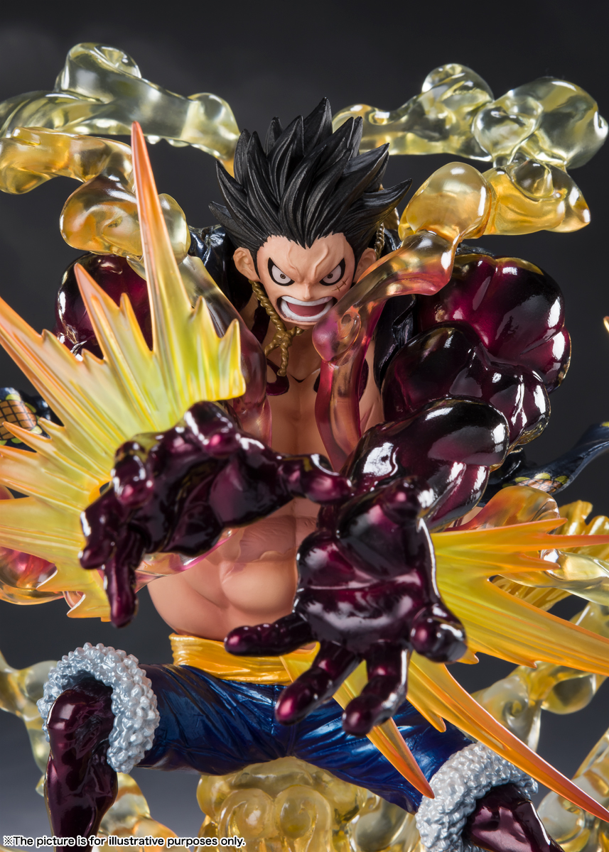 From TV animation ONE PIECE フィギュア フィギュアーツZERO（フィギュアーツゼロ）[EXTRA BATTLE] MONKEY D LUFFY GEAR4 -LEO BAZOOKA- Special Color Edition