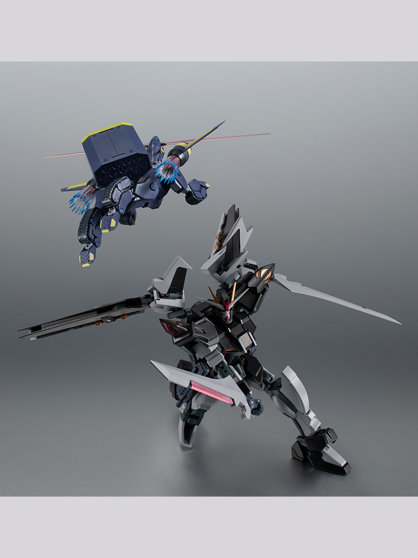 機動戦士ガンダムSEED C.E.73 -STARGAZER- フィギュア ROBOT魂 ＜SIDE MS＞ GAT-X105E＋AQM/E-X09S ストライクノワールガンダム ver. A.N.I.M.E.