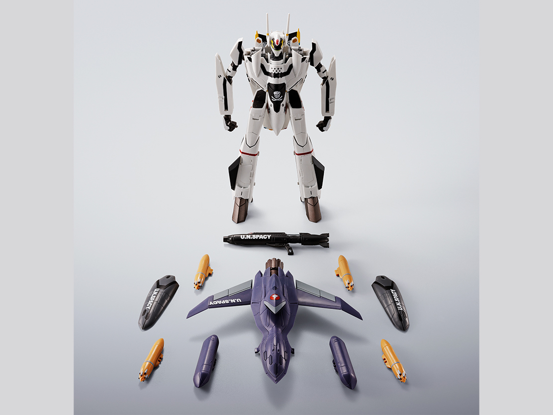 マクロスゼロ フィギュア HI-METAL R VF-0Sフェニックス(ロイ・フォッカー機) ＋ QF-2200D-B ゴースト