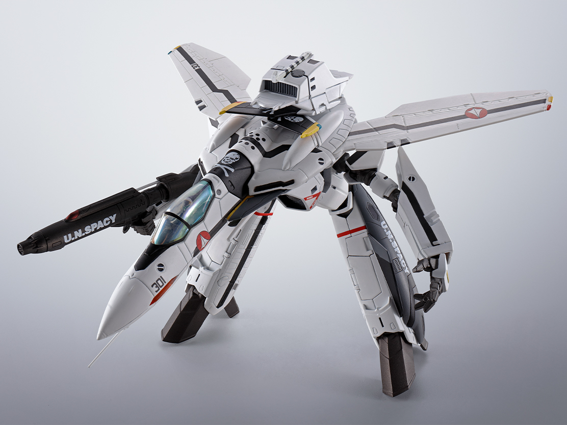 マクロスゼロ フィギュア HI-METAL R VF-0Sフェニックス(ロイ・フォッカー機) ＋ QF-2200D-B ゴースト