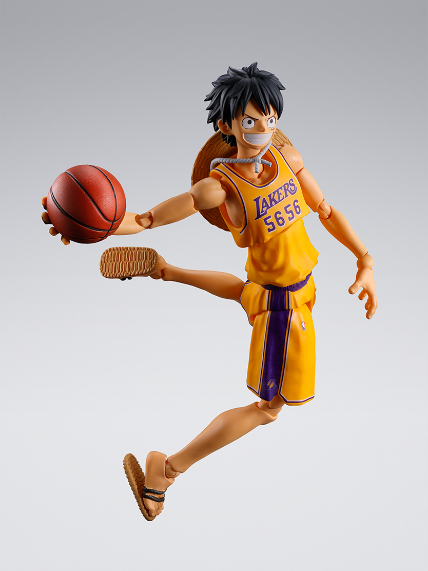 ワンピース フィギュア S.H.Figuarts ONE PIECE×NBA モンキー・D・ルフィ -LOS ANGELES LAKERS ver.-