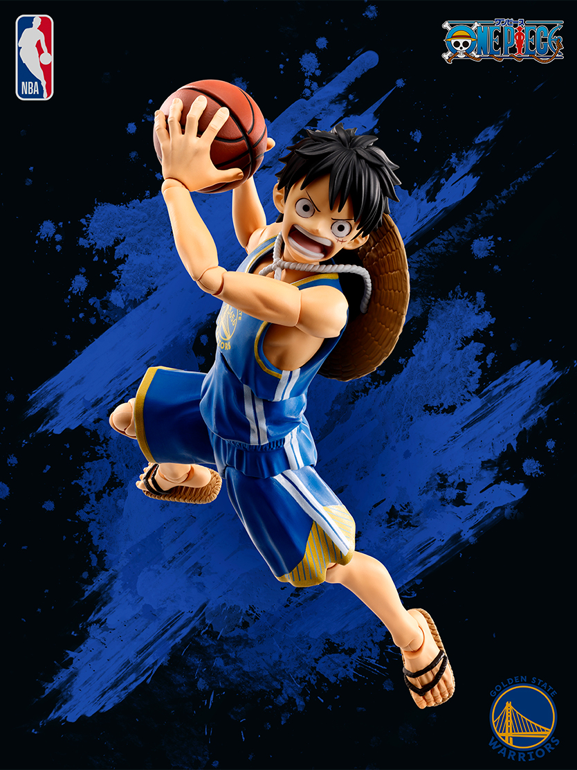 ワンピース フィギュア S.H.Figuarts ONE PIECE×NBA モンキー・D・ルフィ -GOLDEN STATE WARRIORS ver.-