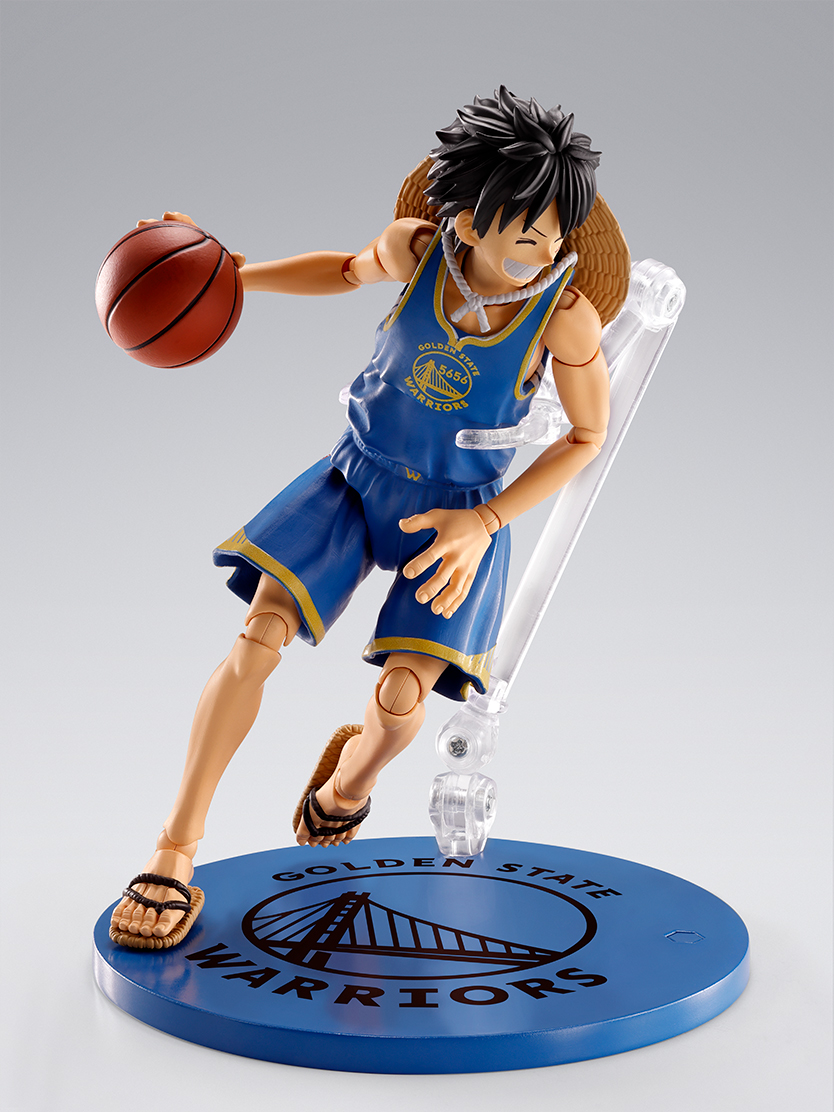 ワンピース フィギュア S.H.Figuarts ONE PIECE×NBA モンキー・D・ルフィ -GOLDEN STATE WARRIORS ver.-
