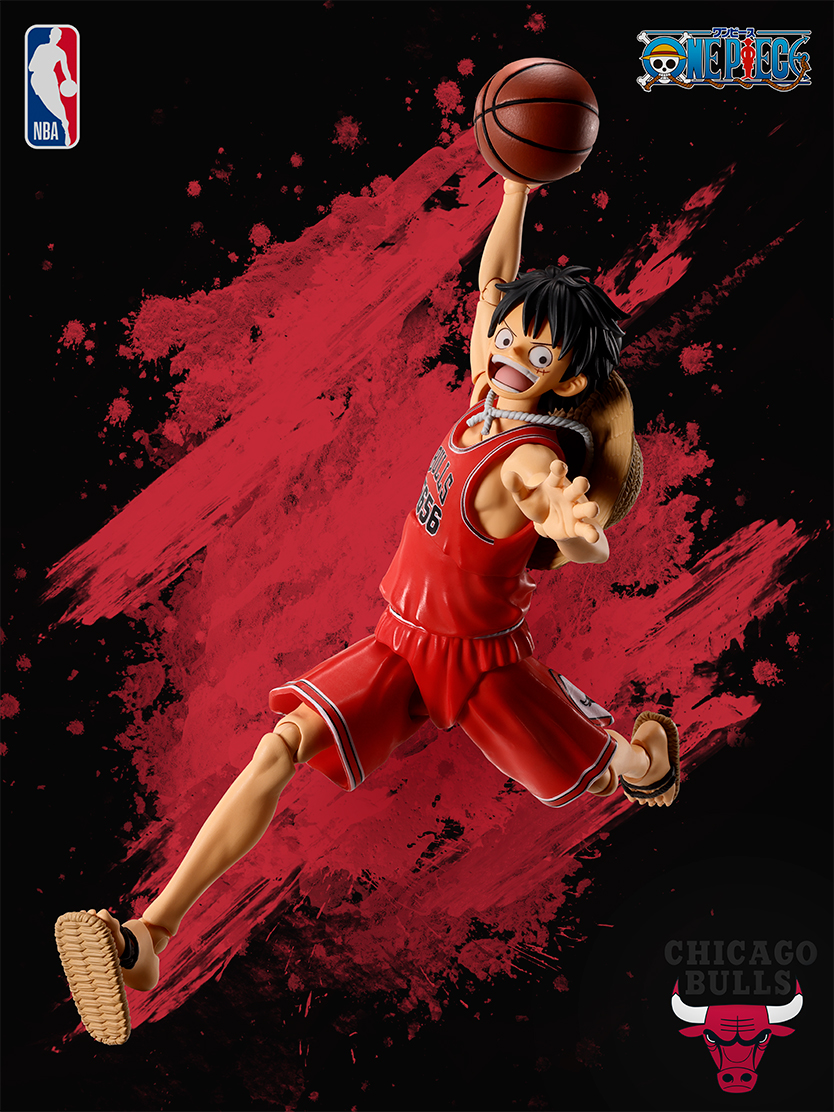 ワンピース フィギュア S.H.Figuarts ONE PIECE×NBA モンキー・D・ルフィ -CHICAGO BULLS ver.-