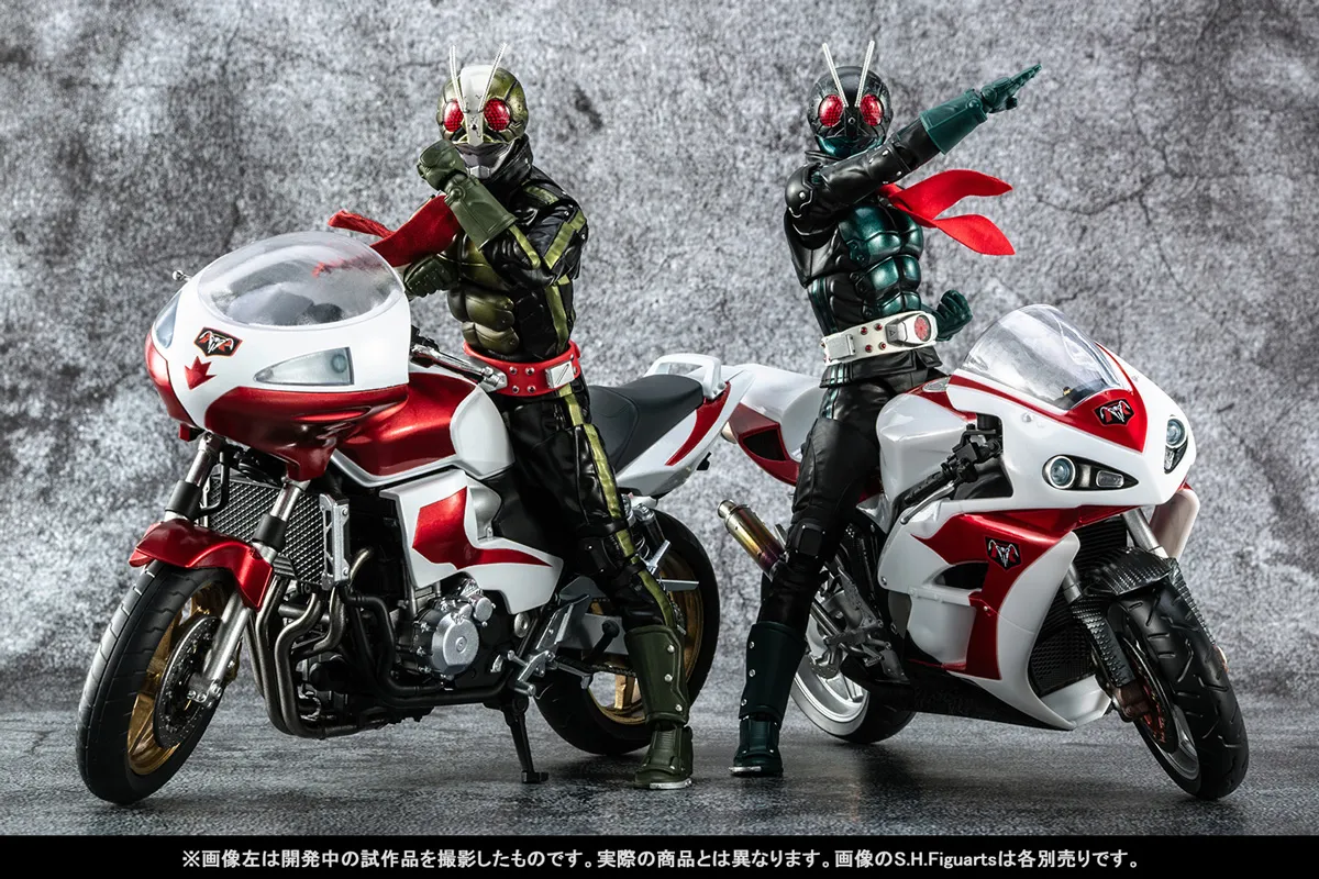 ダブルライダー並び立つ！8月22日（金）魂ウェブ商店受注開始「真骨彫製法 仮面ライダー2号／一文字隼人」「サイクロン2号」（仮面ライダーTHE NEXT）撮りおろし紹介