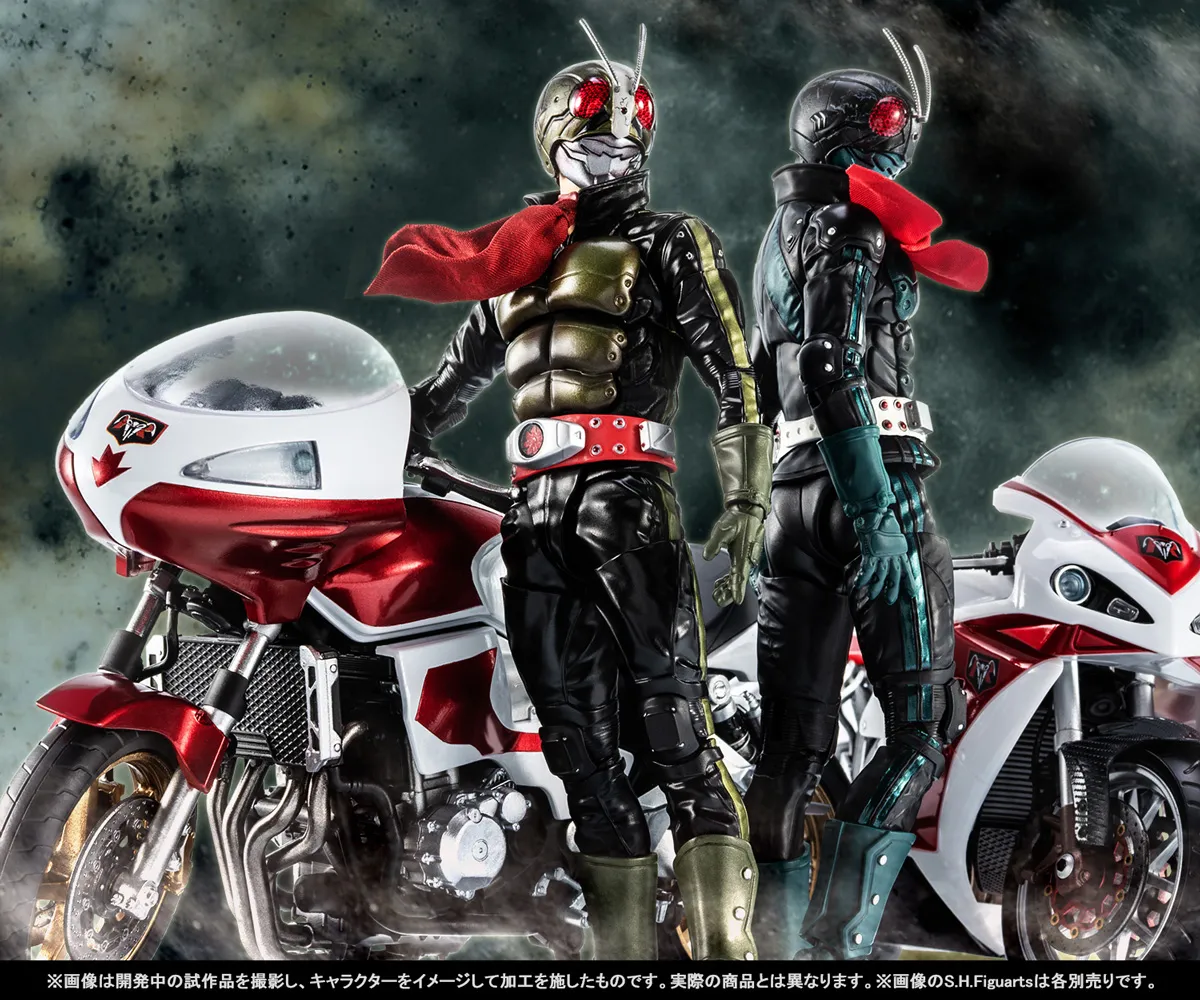 ダブルライダー並び立つ！8月22日（金）魂ウェブ商店受注開始「真骨彫製法 仮面ライダー2号／一文字隼人」「サイクロン2号」（仮面ライダーTHE NEXT）撮りおろし紹介