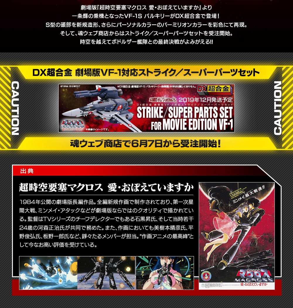 DX超合金 劇場版VF-1S バルキリー（一条輝機）作品説明